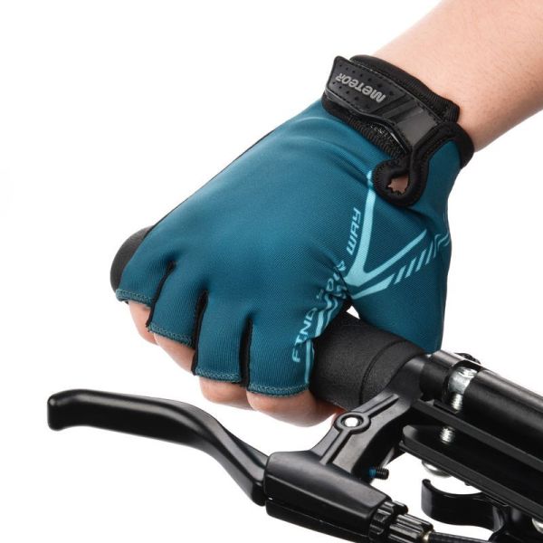 Cyklistické rukavice Meteor MX11, tmavě modrá barva
