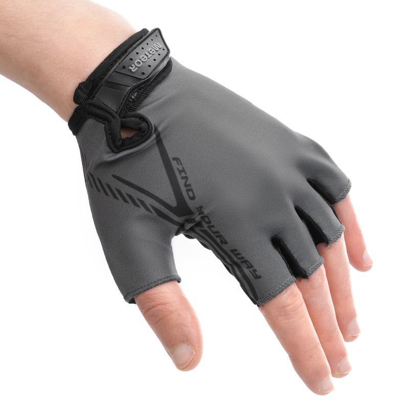 Cyklistické rukavice Meteor MX10, černo-šedá barva