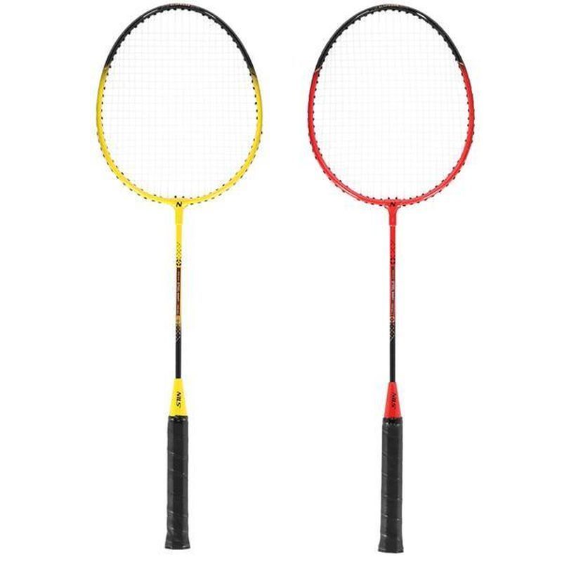 Badmintonová sada NILS NRZ264 (4 rakety+3 šipky+půlky+síť)