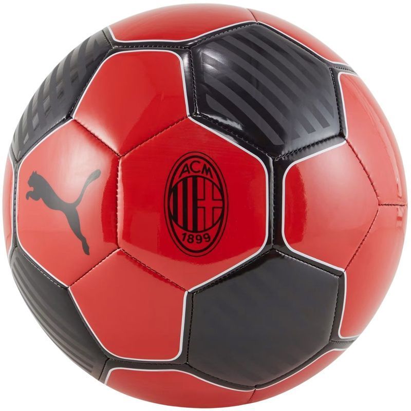 Puma AC Milan Fußball, Größe 5, Farbe rot/schwarz