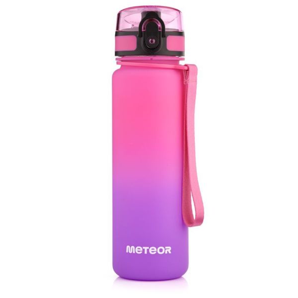 Meteor Sportflasche 500 ml rosa/violett