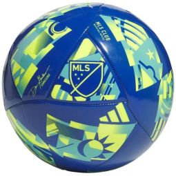 Adidas MLS Club Fußball, Größe 5, marineblau und gelb Farbe