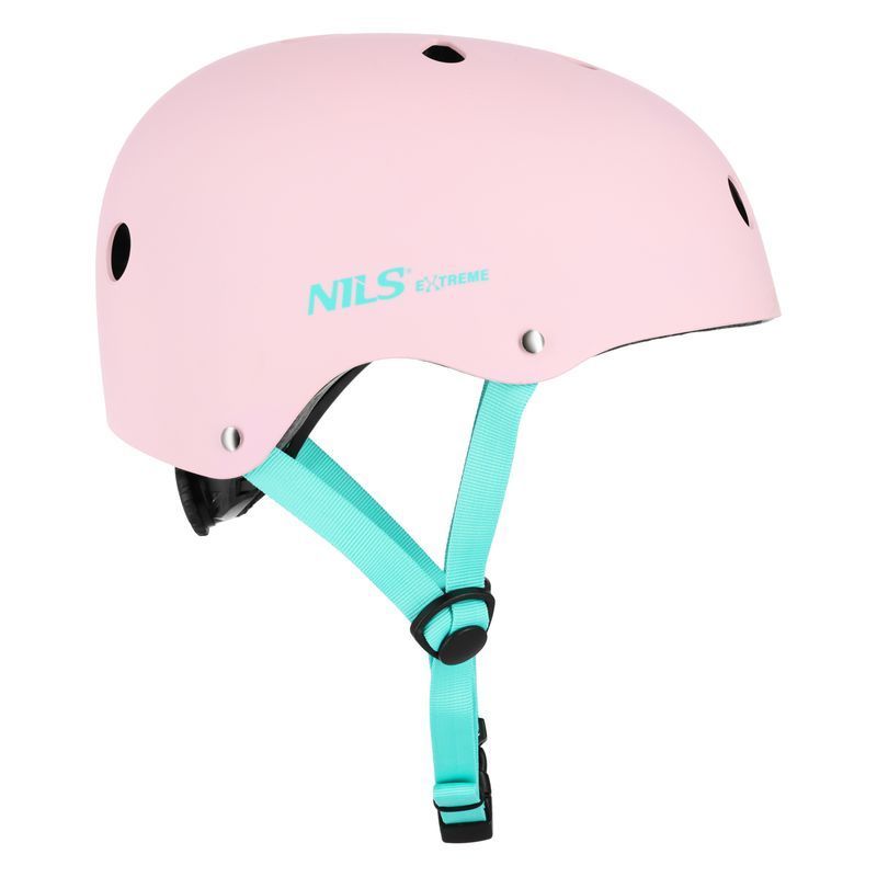Nils Extreme MTW001-1 Fahrradhelm, Größe M, rosa und Meeresfarbe
