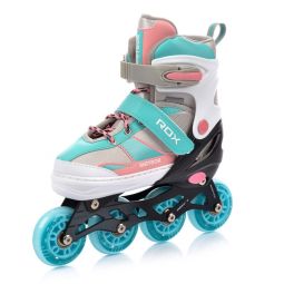 Meteor Rox Rollerskates rosa/hellblau