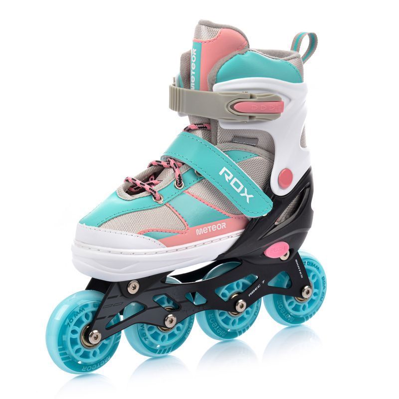Meteor Rox Rollerskates rosa/hellblau