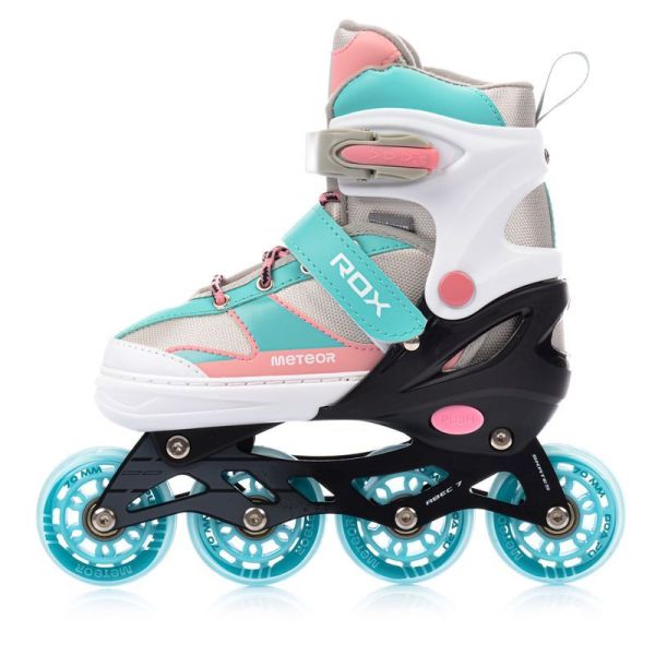 Meteor Rox Rollerskates rosa/hellblau
