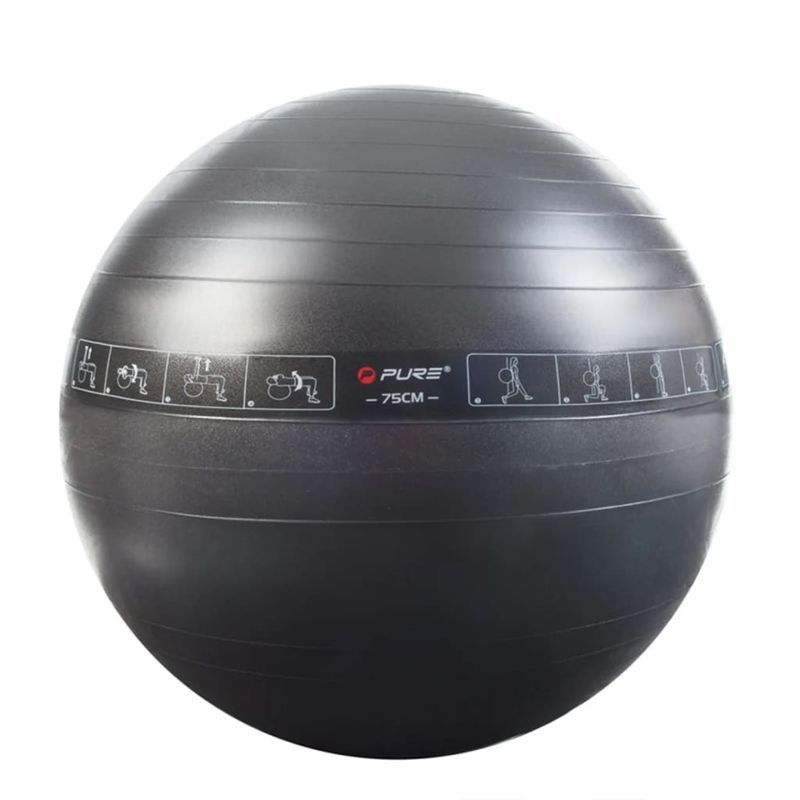 Gymnastický míč Pure 2 Improve, černá barva
