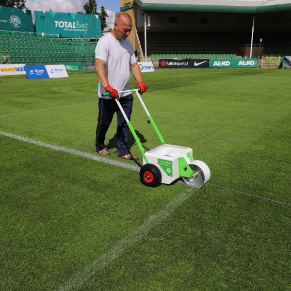 Pitchline-Lackierwagen mit Rollensystem
