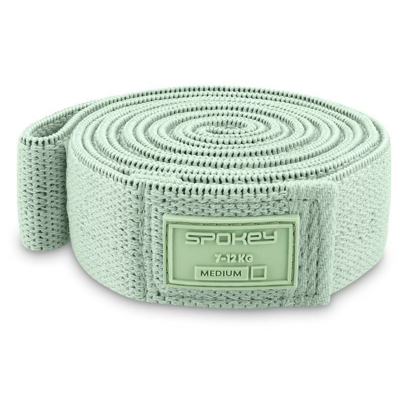 Tréninková guma Spokey 945963, odolnost 7-12 kg, zelená barva