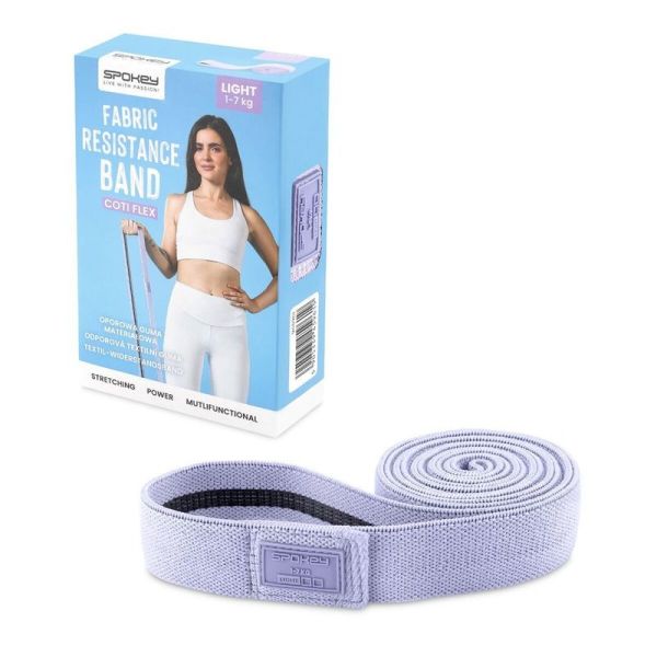 Spokey Trainingsgummi 945961, Widerstand 1-7 kg, Farbe lila