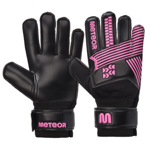 Torwarthandschuhe Meteor Catch , Farbe schwarz-rosa