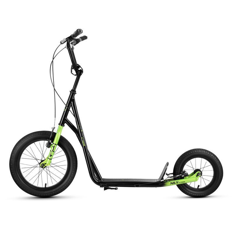 Scooter mit gepumpten Rädern, WH10201, NILS EXTREME, Farbe schwarz-grün