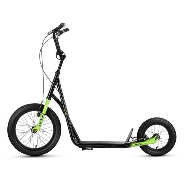 Scooter mit gepumpten Rädern, WH10201, NILS EXTREME, Farbe schwarz-grün