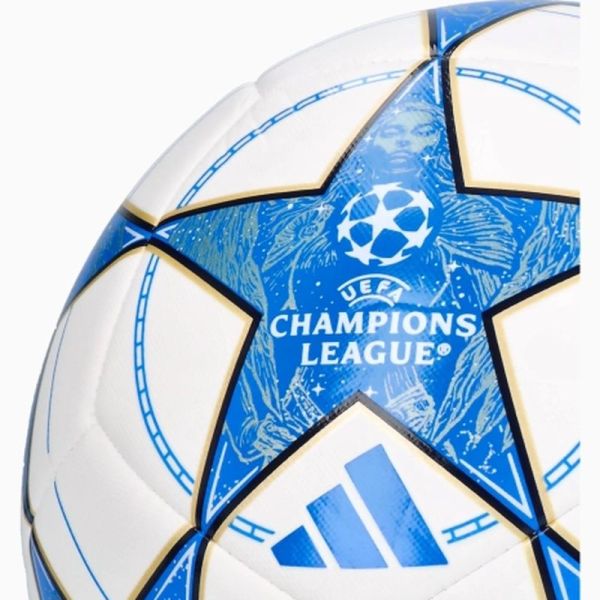 Adidas UCL Training fotbalový míč, velikost 4, barva bílo-modro-zlatá