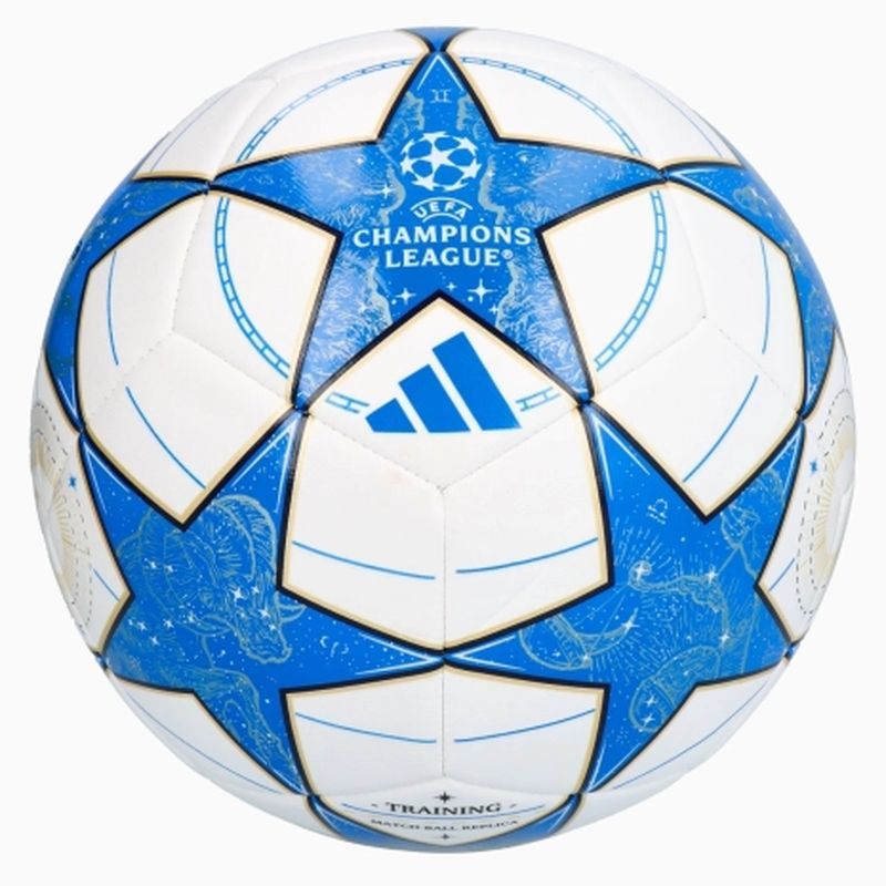 Adidas UCL Training fotbalový míč, velikost 4, barva bílo-modro-zlatá