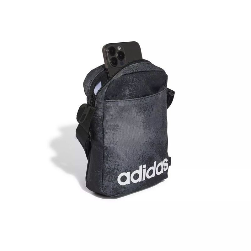 Sáček Adidas Lin G ORG, JV5274, šedočerná barva