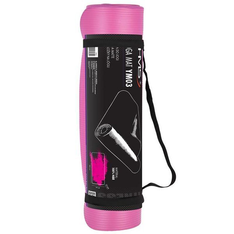 Fitness podložka HMS YM03, růžová barva