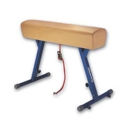 Gymnastický kůň bez otěží, přírodní kůže