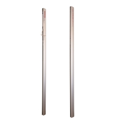 Volleyballpfosten Aluminium, oval, multifunktional, mit Innenspannung