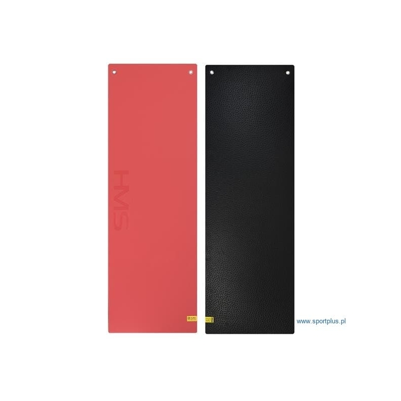 HMS MFK03 Gymnastikmatte mit Löchern, Farbe rot/schwarz