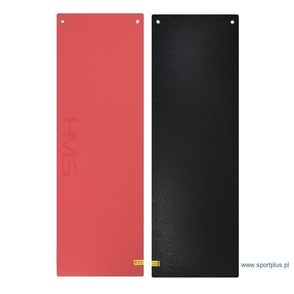 HMS MFK03 gymnastic mat with holes, red and black color