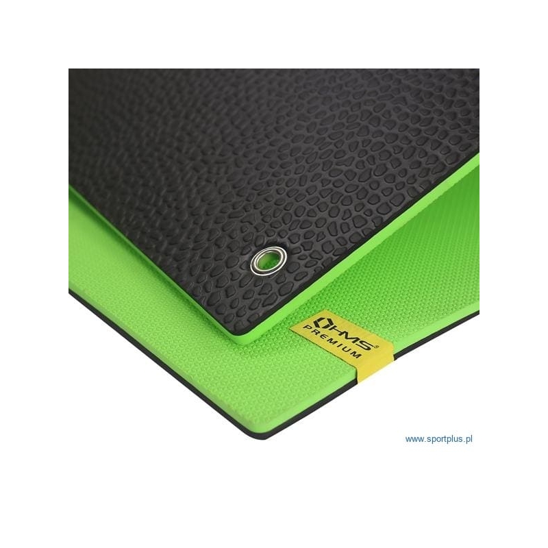 HMS MFK03 gymnastic mat with holes, green-black color