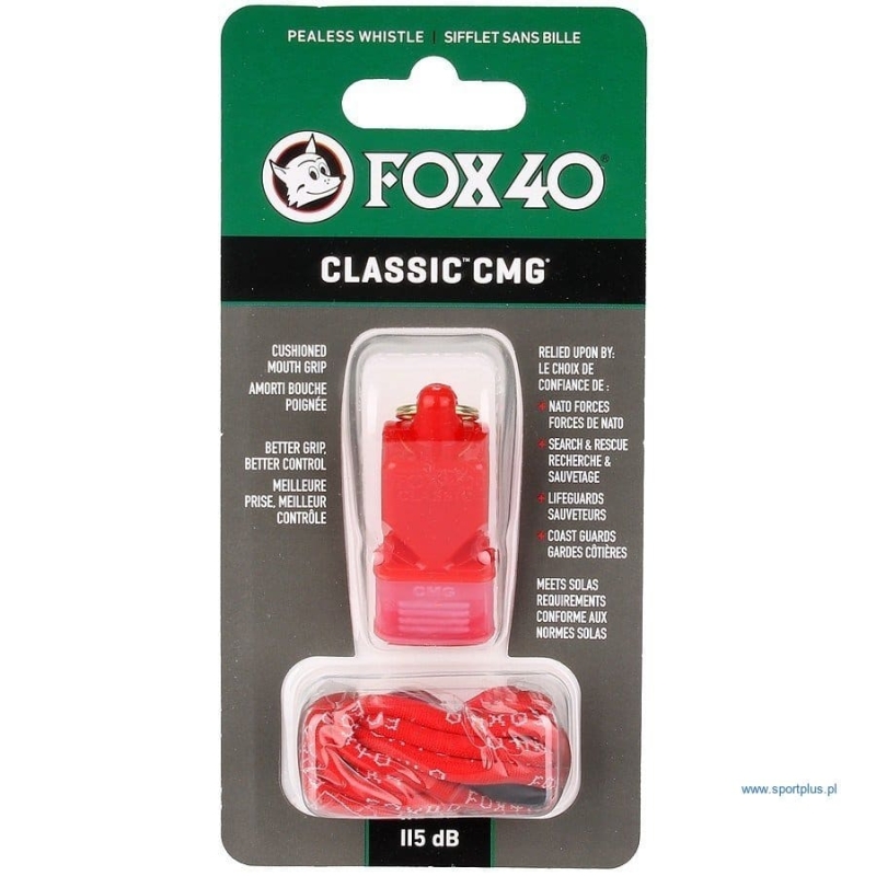 Fox 40 Classic CMG Pfeife mit Schnur, rot