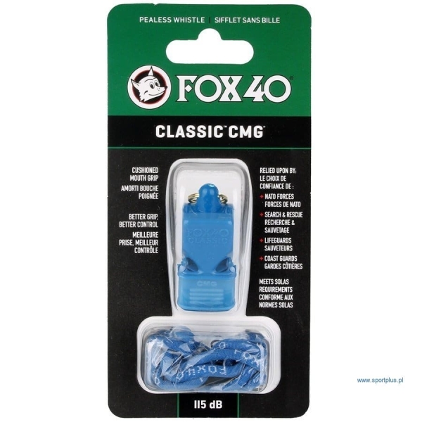 Fox 40 Classic CMG Pfeife mit Schnur, blau