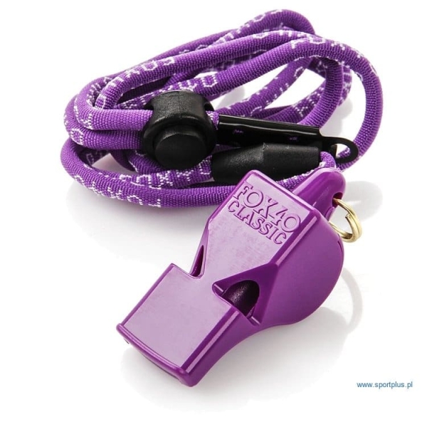 Fox 40 Classic Safety whistle with cord , purple color