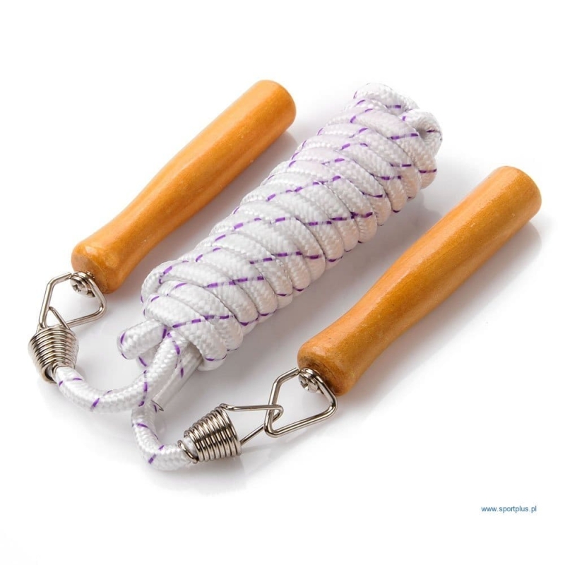 Skipping rope 300 cm, with wooden handles