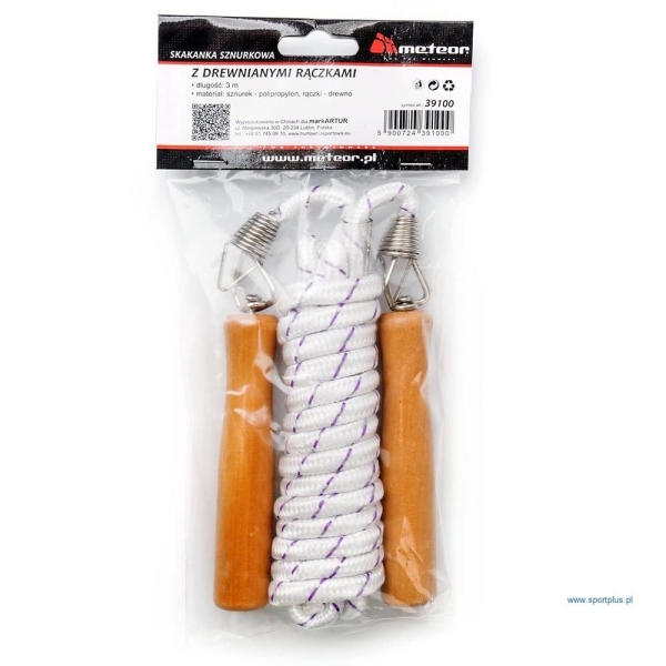 Springseil 300 cm, mit Holzgriffen