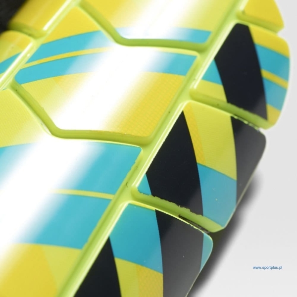 Adidas Ghost Reflex Fußballschützer, Farbe gelb-blau (Größe XL)