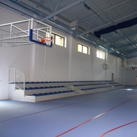 Fixed stands for sports halls